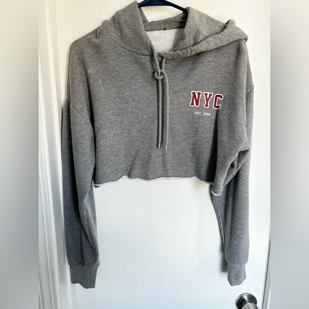 Cropped Hooded Sweater